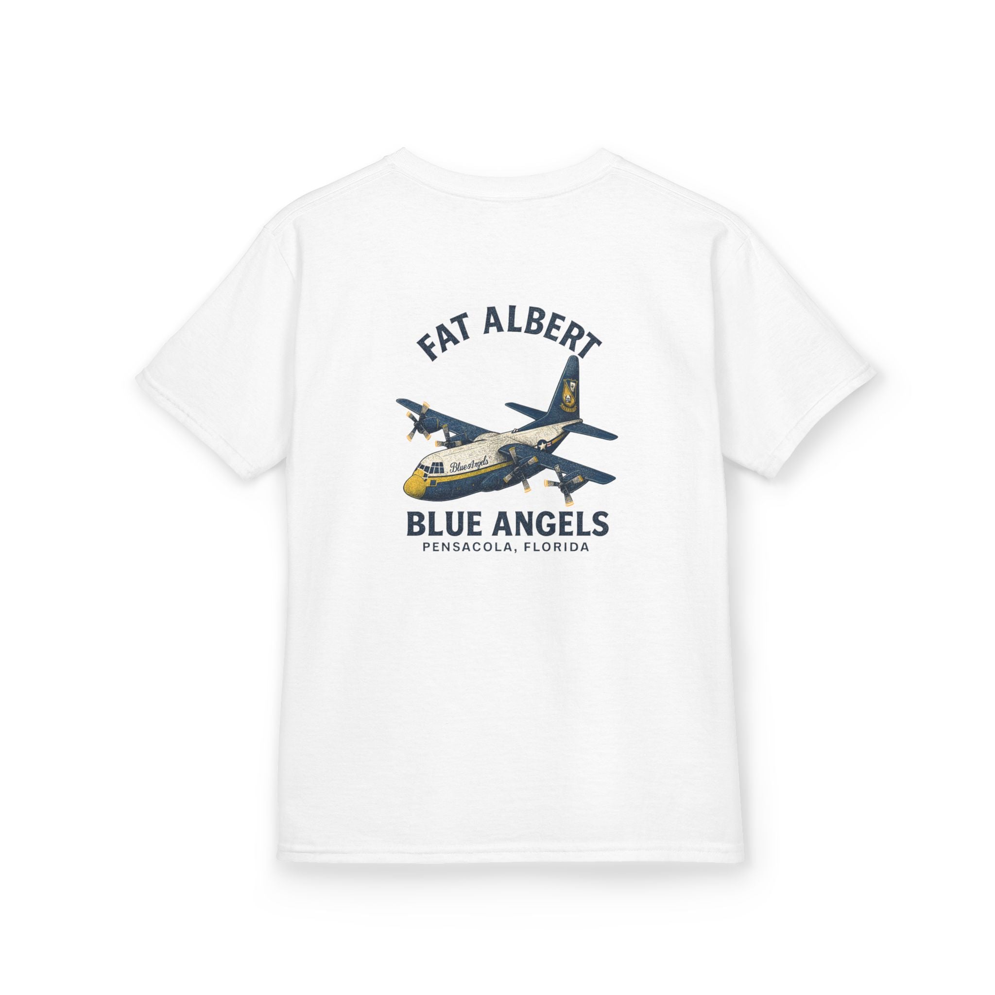 Kids Aviation T-Shirt - Fat Albert Blue Angels Tee, Airplane Gift, Boys and Girls Shirt, Fun Kids Apparel, Aviation Enthusiast Outfit