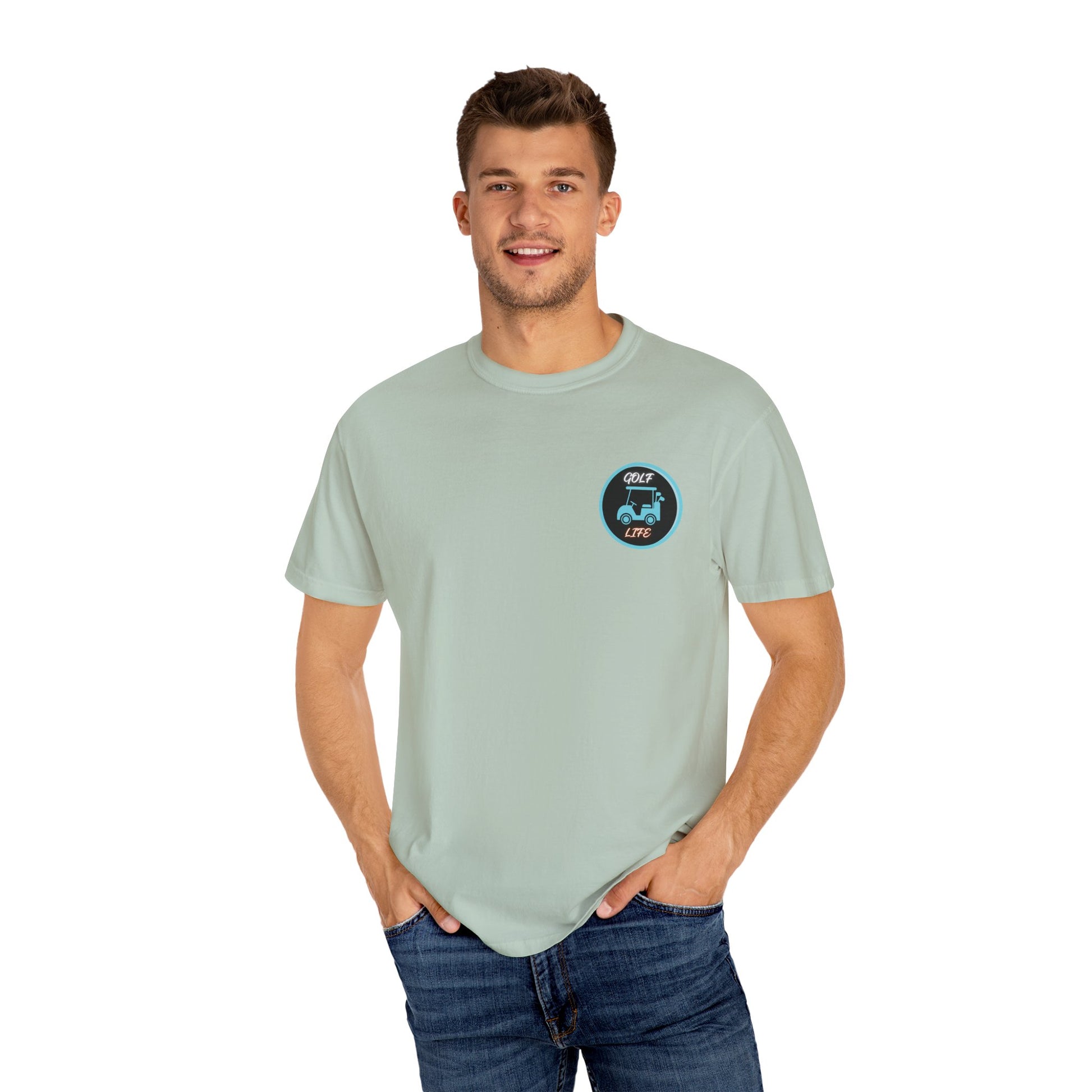 Sunset Palm Trees & Golf T-Shirt