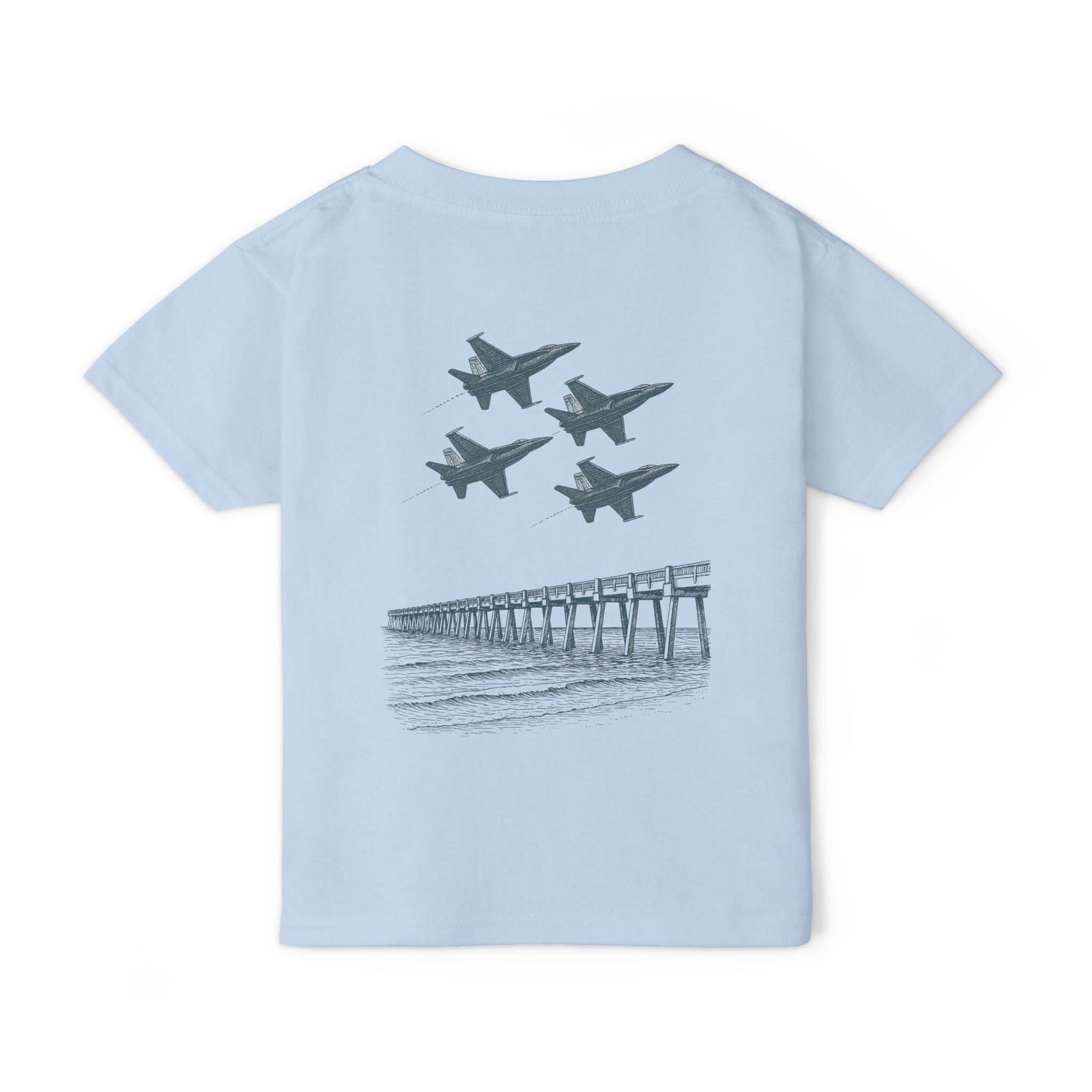 Toddler T-shirt Vintage Bluea Angels Pensacola Beach Jet Flyover Tee