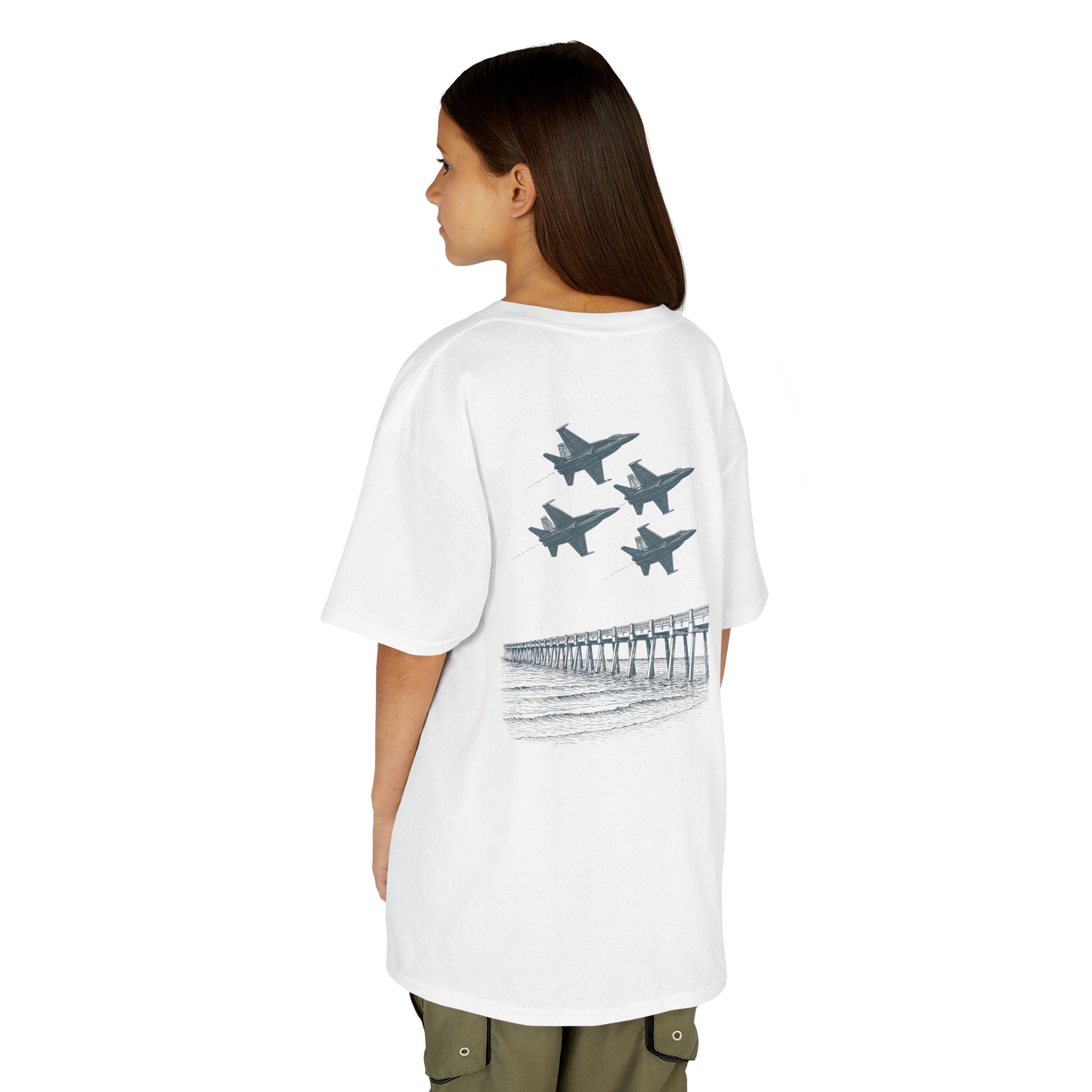 Kids Tee - Aviation Adventure Blue Angels Airplane Design T-Shirt