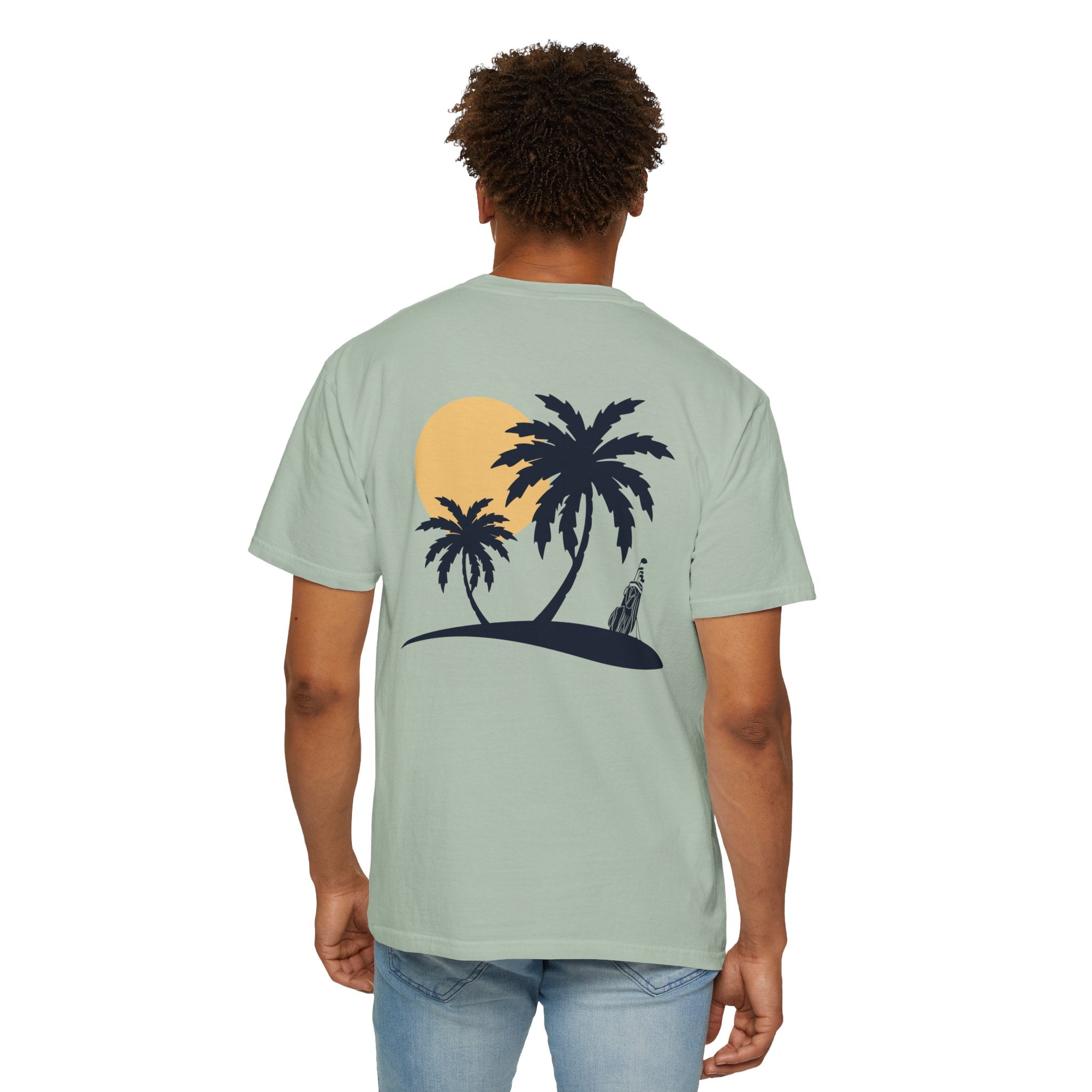 Sunset Palm Trees & Golf T-Shirt