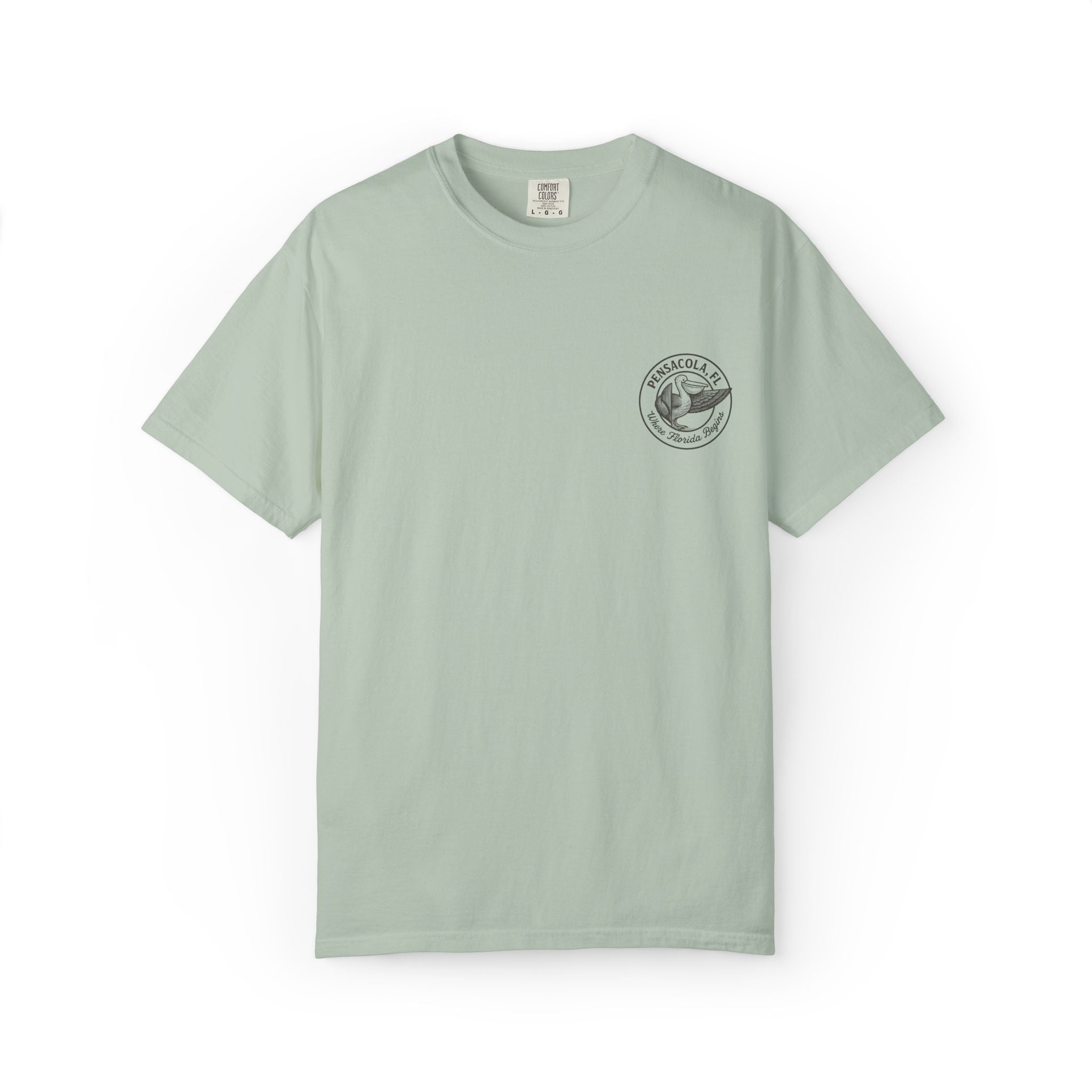 Vintage Pensacola Florida Pelican Shirt – "Where Florida Begins" Retro Coastal Graphic Tee, Hand-Drawn Beach Design