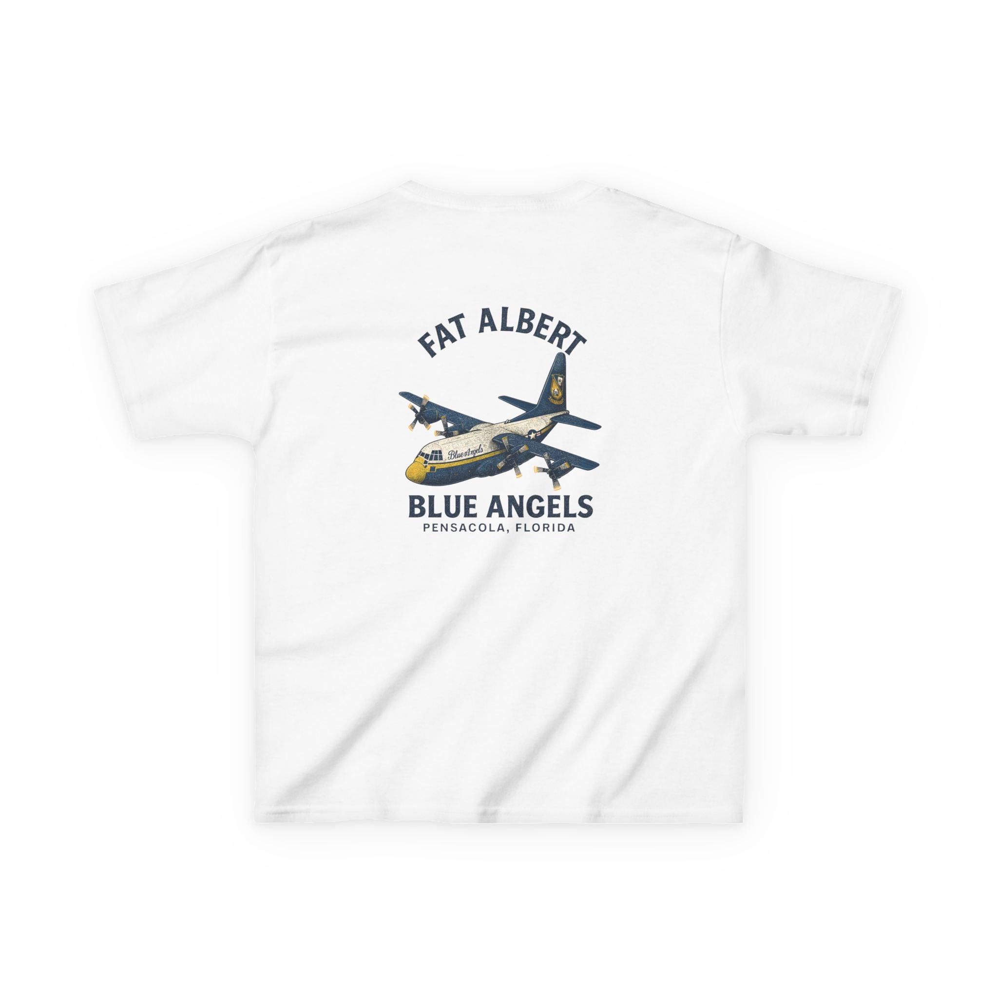 Kids Aviation T-Shirt - Fat Albert Blue Angels Tee, Airplane Gift, Boys and Girls Shirt, Fun Kids Apparel, Aviation Enthusiast Outfit