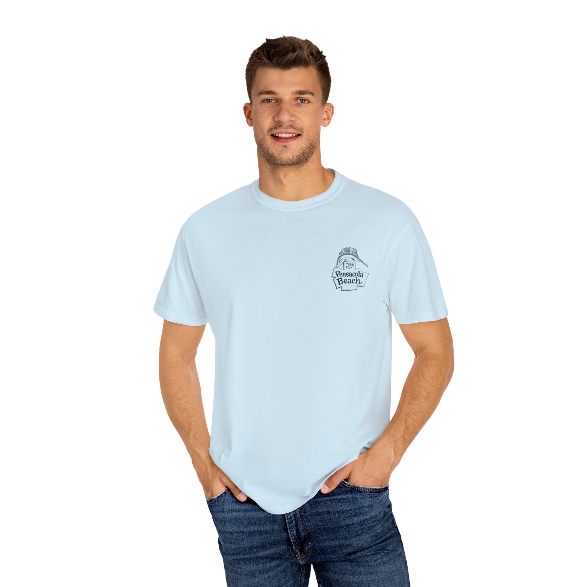 Vintage Pensacola Beach Sign T-Shirt - Scenic Drive - Gulf of America Coastal Tee