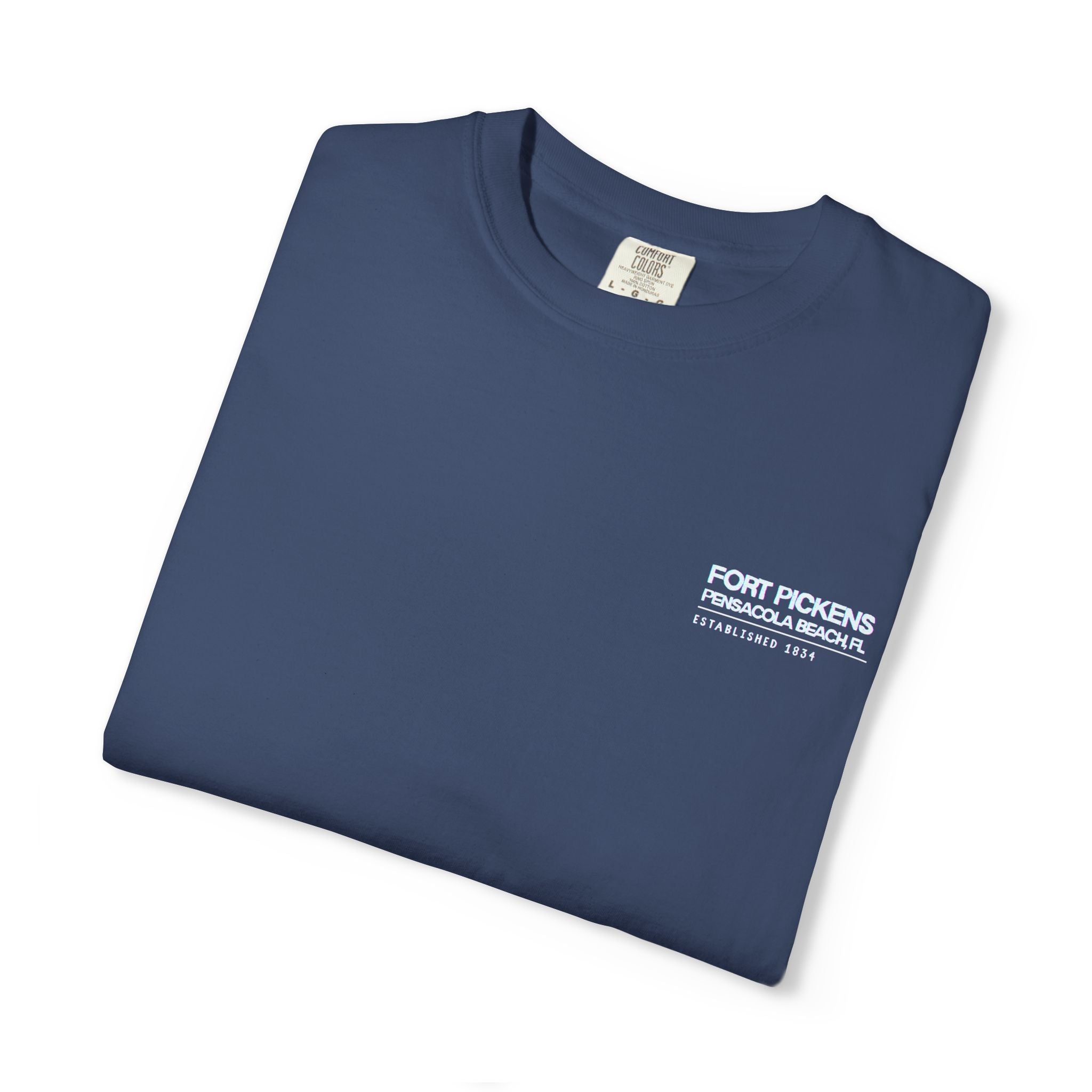 Fort Pickens Guardian of the Gulf T-Shirt - Dark tee with White lettering- Pensacola Beach Florida
