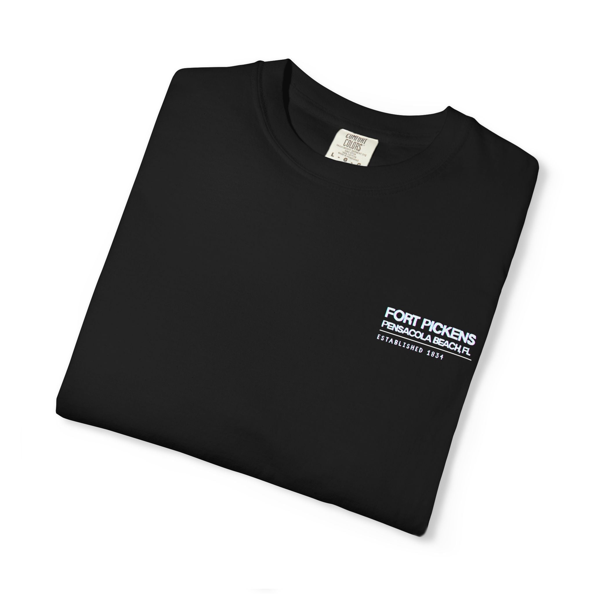 Fort Pickens Guardian of the Gulf T-Shirt - Dark tee with White lettering- Pensacola Beach Florida