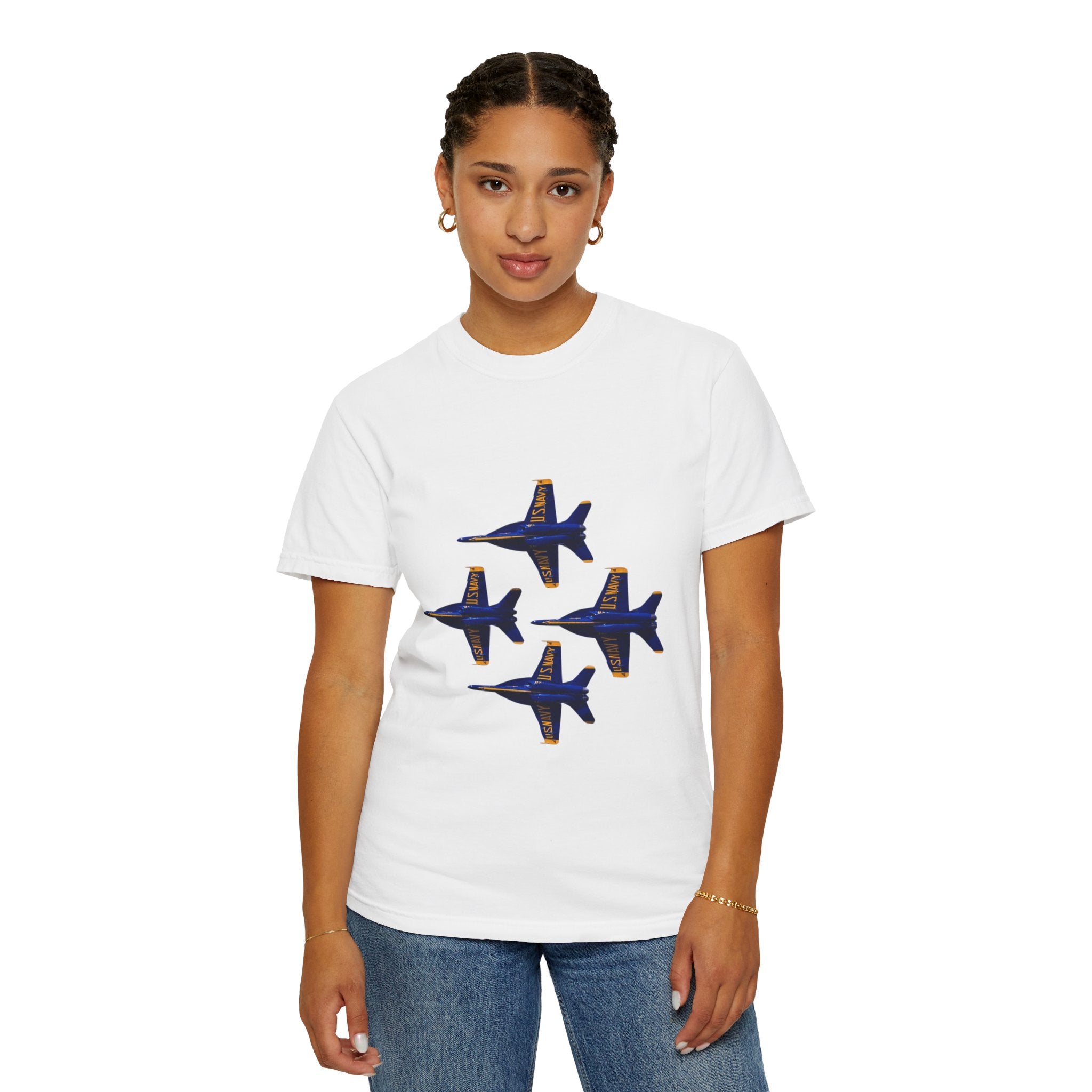 Unisex T-shirt Blue Angels Diamond 4 Front Logo - No Text