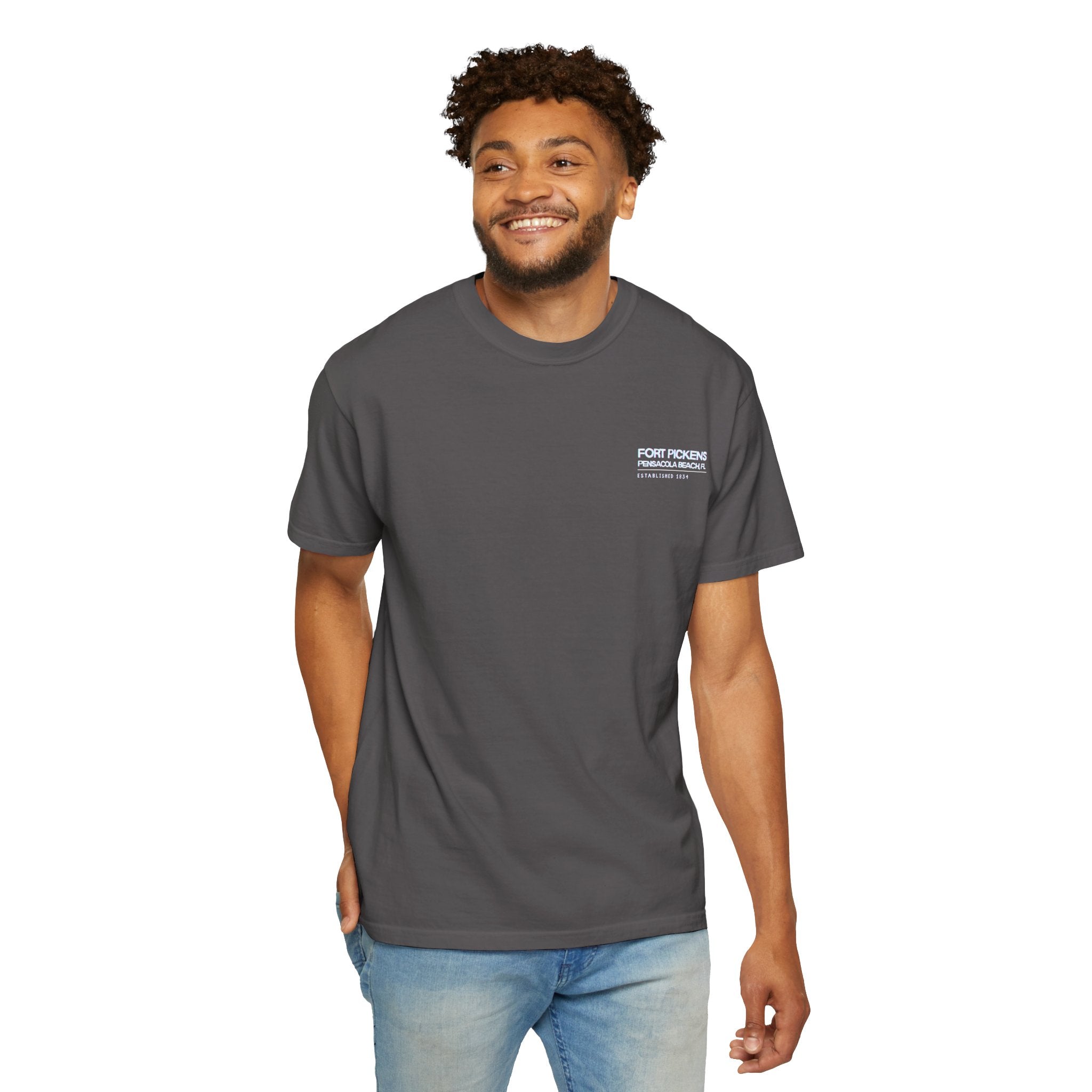Fort Pickens Guardian of the Gulf T-Shirt - Dark tee with White lettering- Pensacola Beach Florida