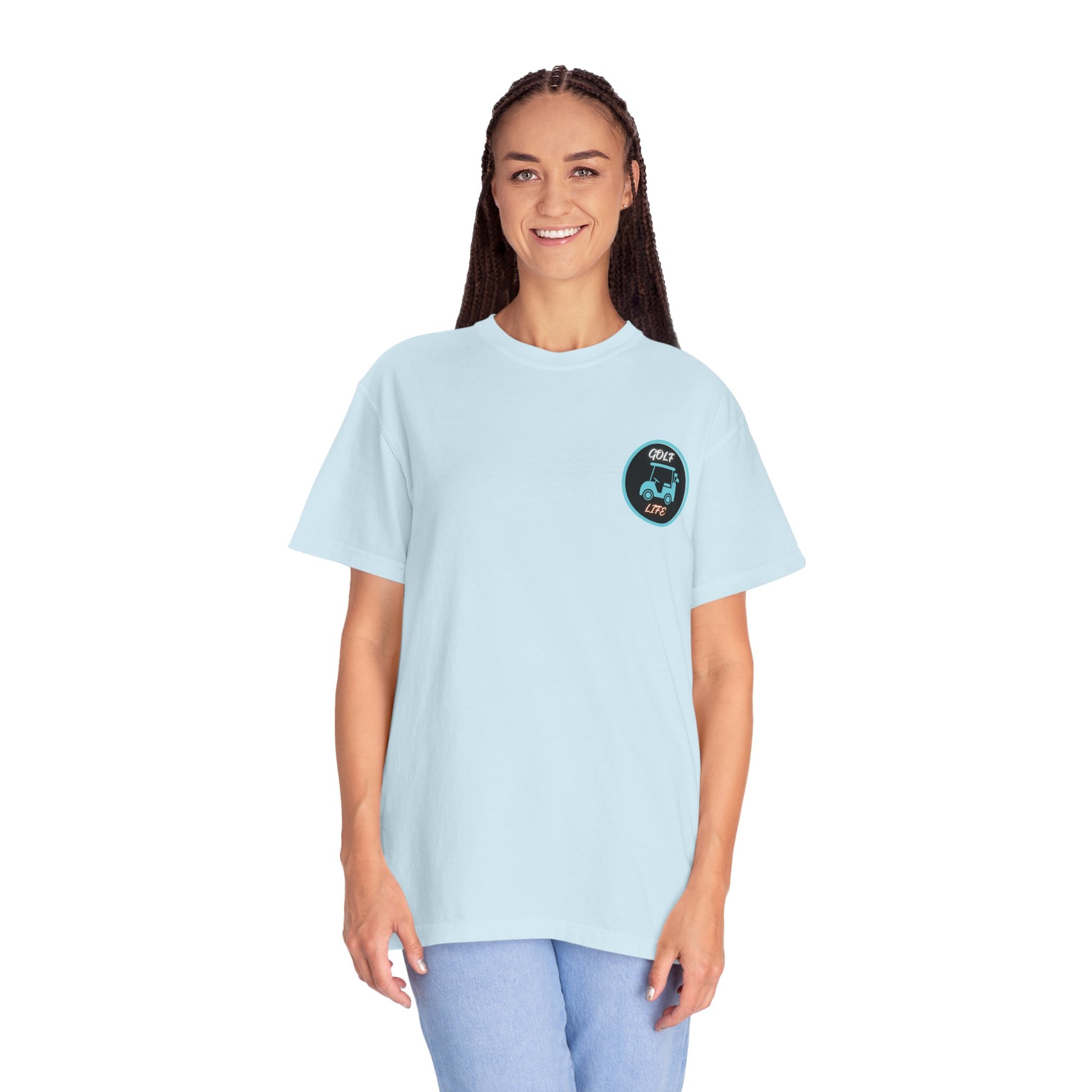 Sunset Palm Trees & Golf T-Shirt