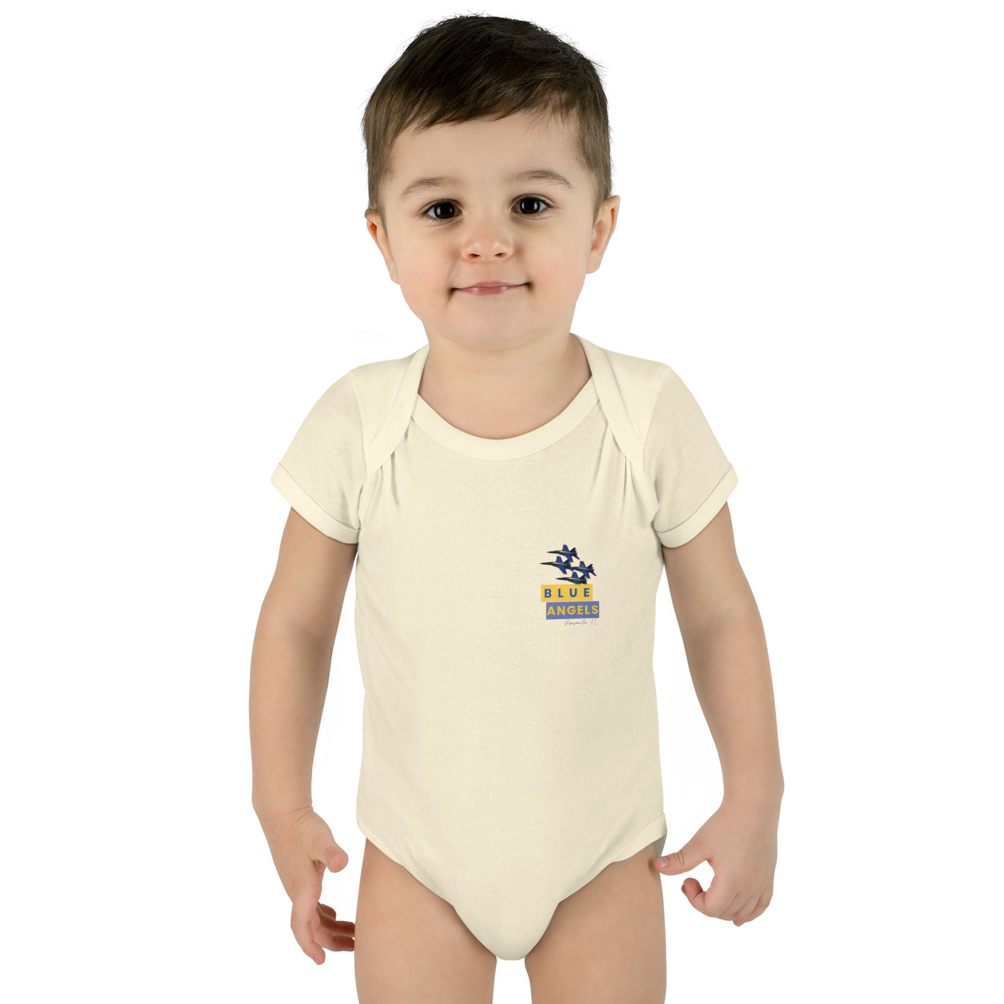 Infant Bodysuit - Blue Angel Airplane Baby Shower Gift and Cute Newborn Clothing