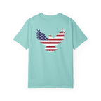 USA Patriotic Eagle Shirt – American Flag Graphic Tee, 4th of July Freedom T-Shirt, Red White & Blue Eagle Design