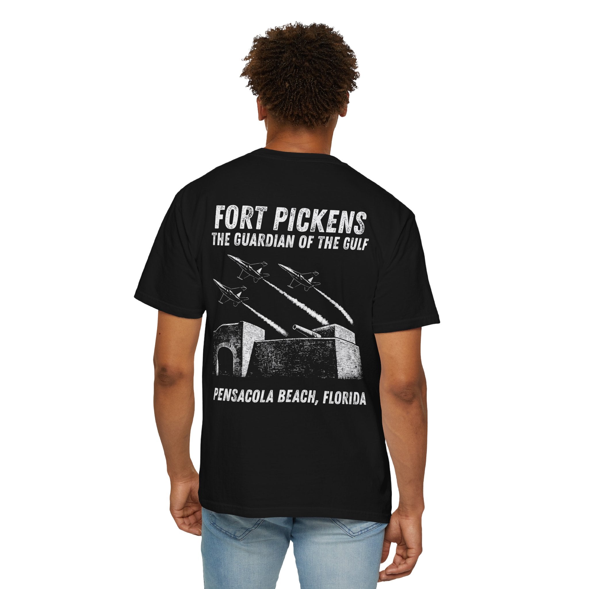 Fort Pickens Guardian of the Gulf T-Shirt - Dark tee with White lettering- Pensacola Beach Florida