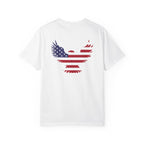 USA Patriotic Eagle Shirt – American Flag Graphic Tee, 4th of July Freedom T-Shirt, Red White & Blue Eagle Design