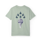 Blue Angels Pensacola Beach T-Shirt – Vintage Water Tower Flyover Design – Gulf Coast Florida Air Show Graphic Tee – Patriotic Jet Shirt