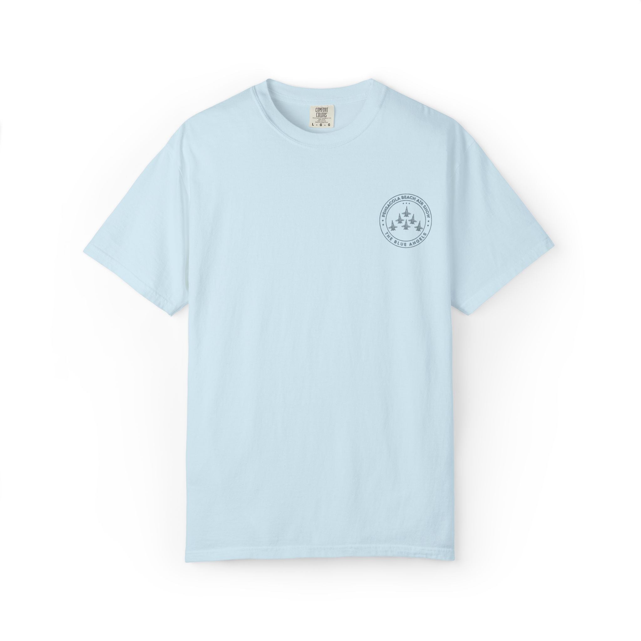 Blue Angels Pensacola Beach T-Shirt – Vintage Water Tower Flyover Design – Gulf Coast Florida Air Show Graphic Tee – Patriotic Jet Shirt