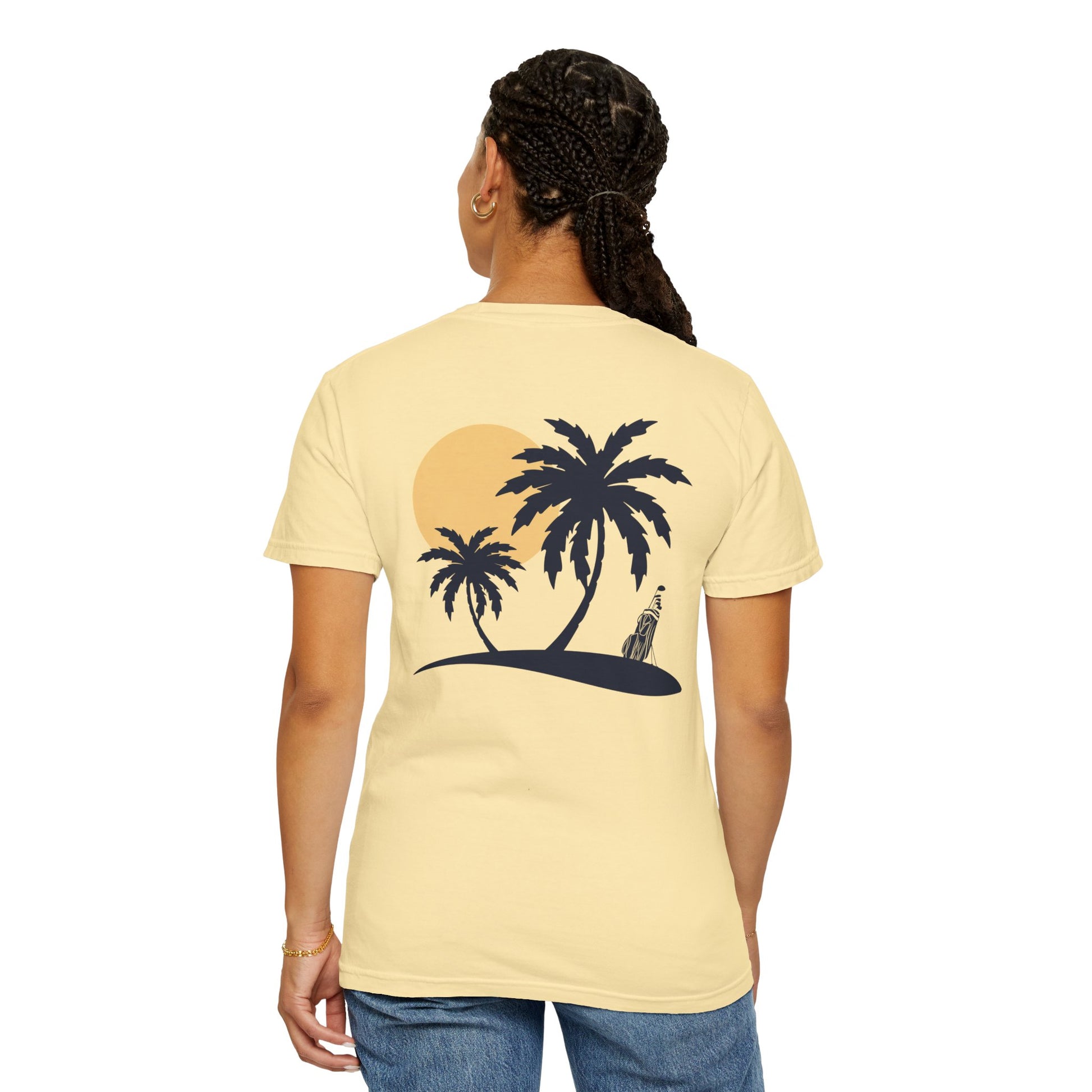 Sunset Palm Trees & Golf T-Shirt