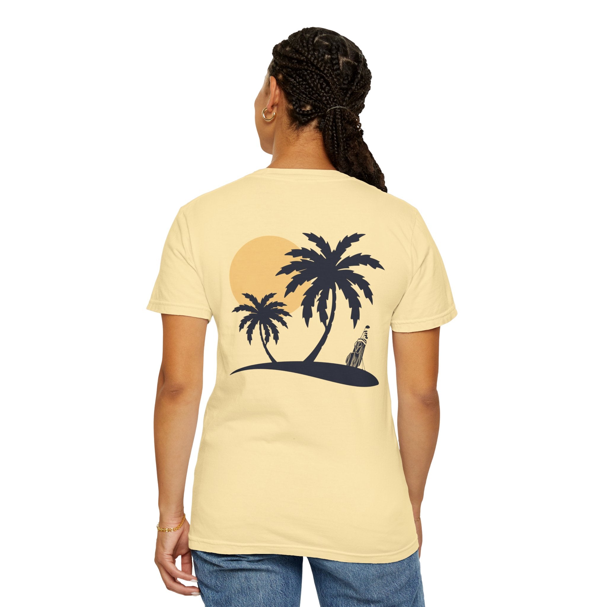 Sunset Palm Trees & Golf T-Shirt