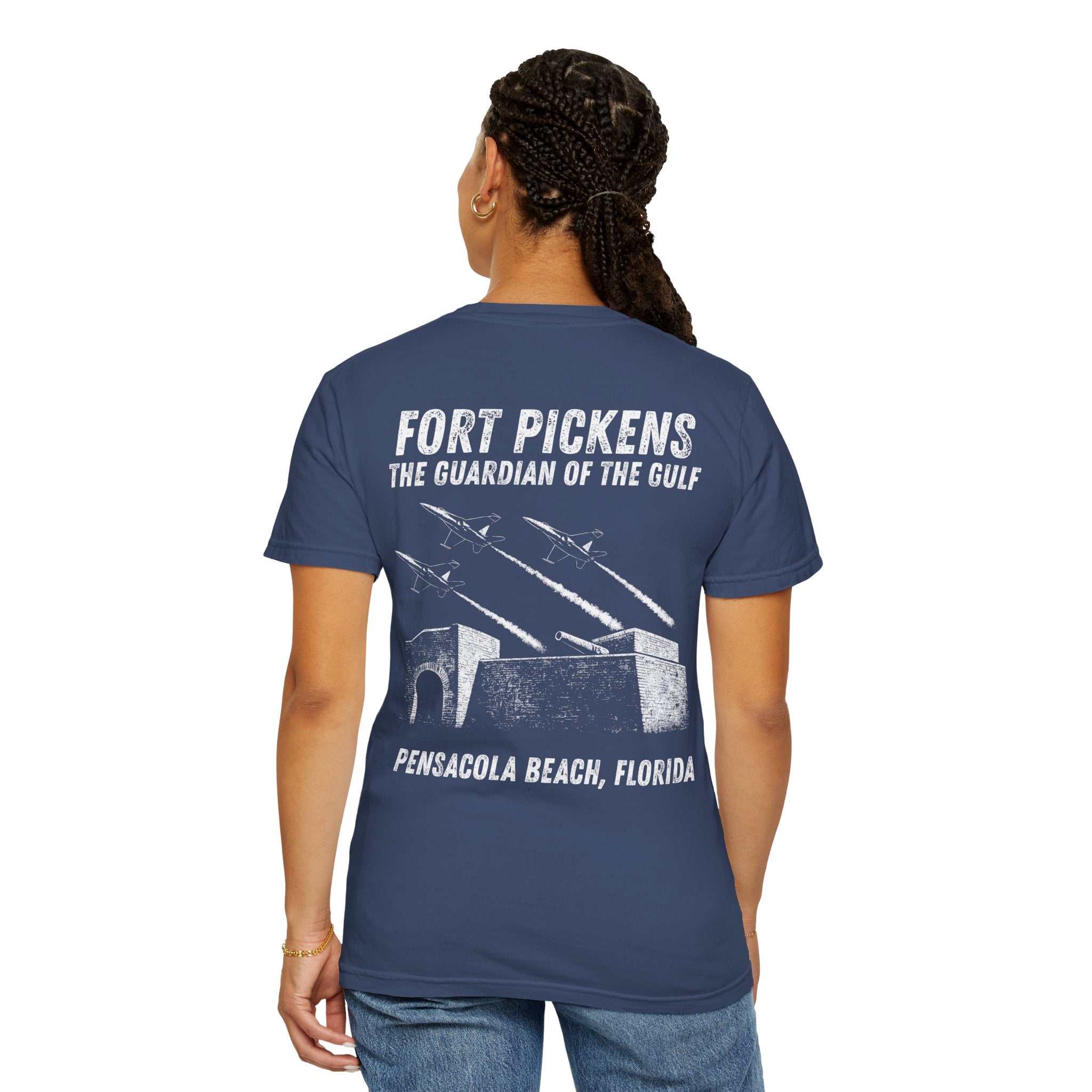 Fort Pickens Guardian of the Gulf T-Shirt - Dark tee with White lettering- Pensacola Beach Florida