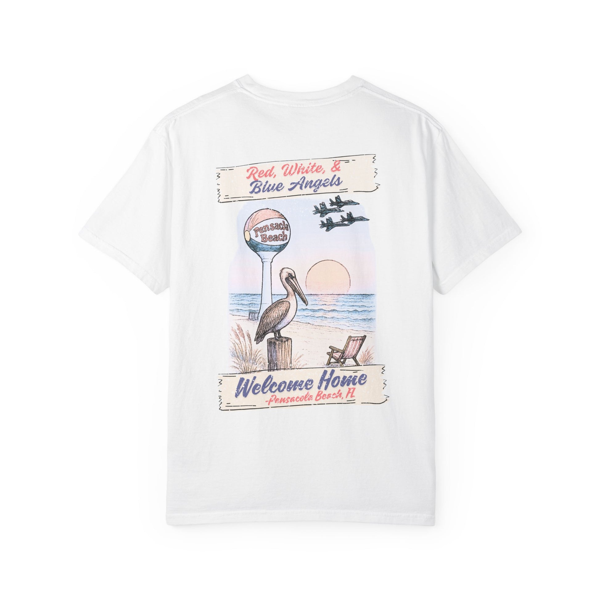 Blue Angels - Pensacola Beach Air Show T-shirt - Unisex