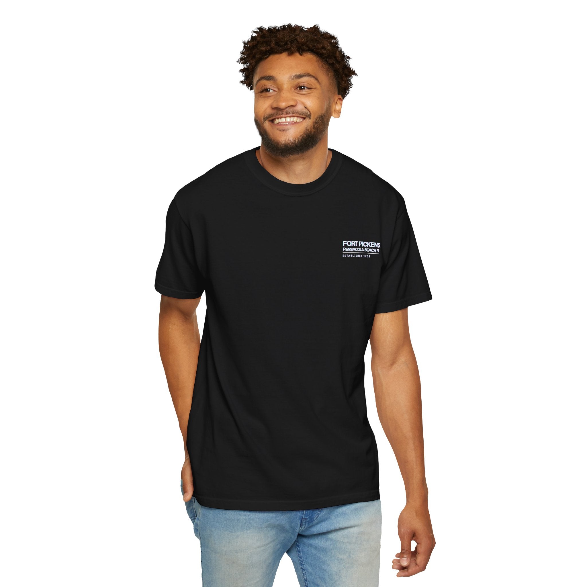 Fort Pickens Guardian of the Gulf T-Shirt - Dark tee with White lettering- Pensacola Beach Florida