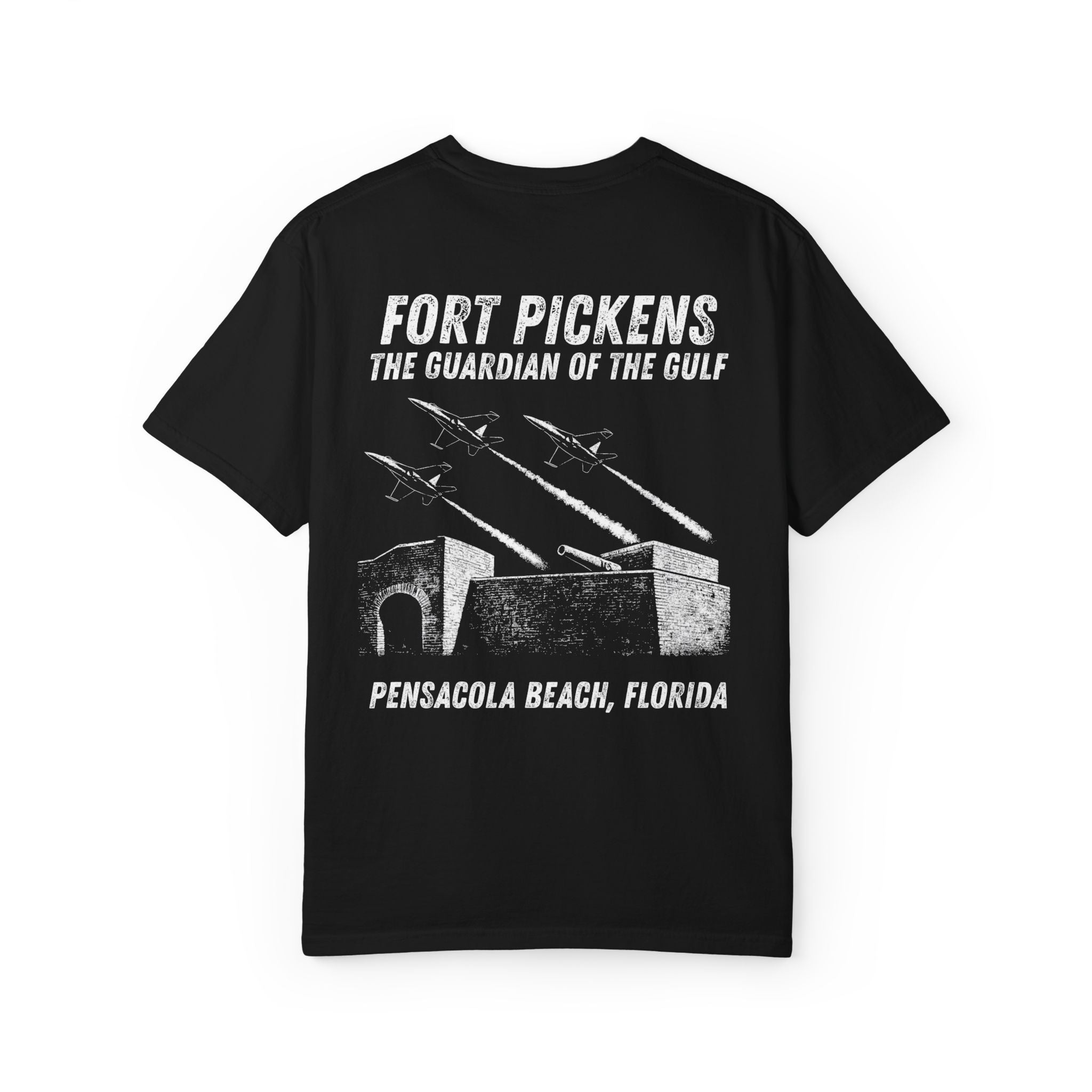 Fort Pickens Guardian of the Gulf T-Shirt - Dark tee with White lettering- Pensacola Beach Florida