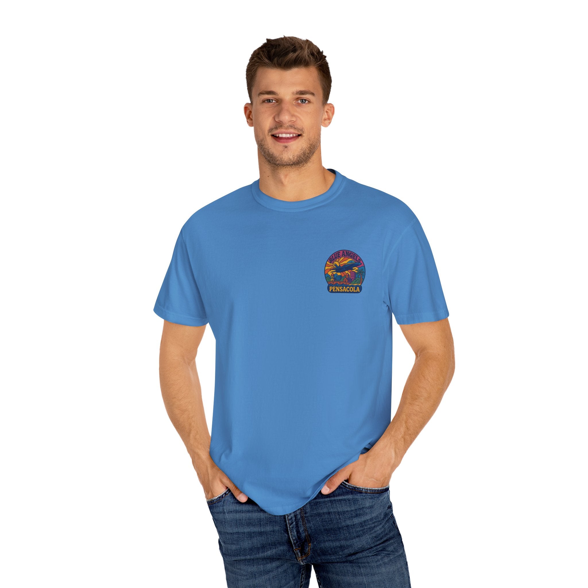 Blue Angels Retro Pensacola T-Shirt – Psychedelic Vintage Style