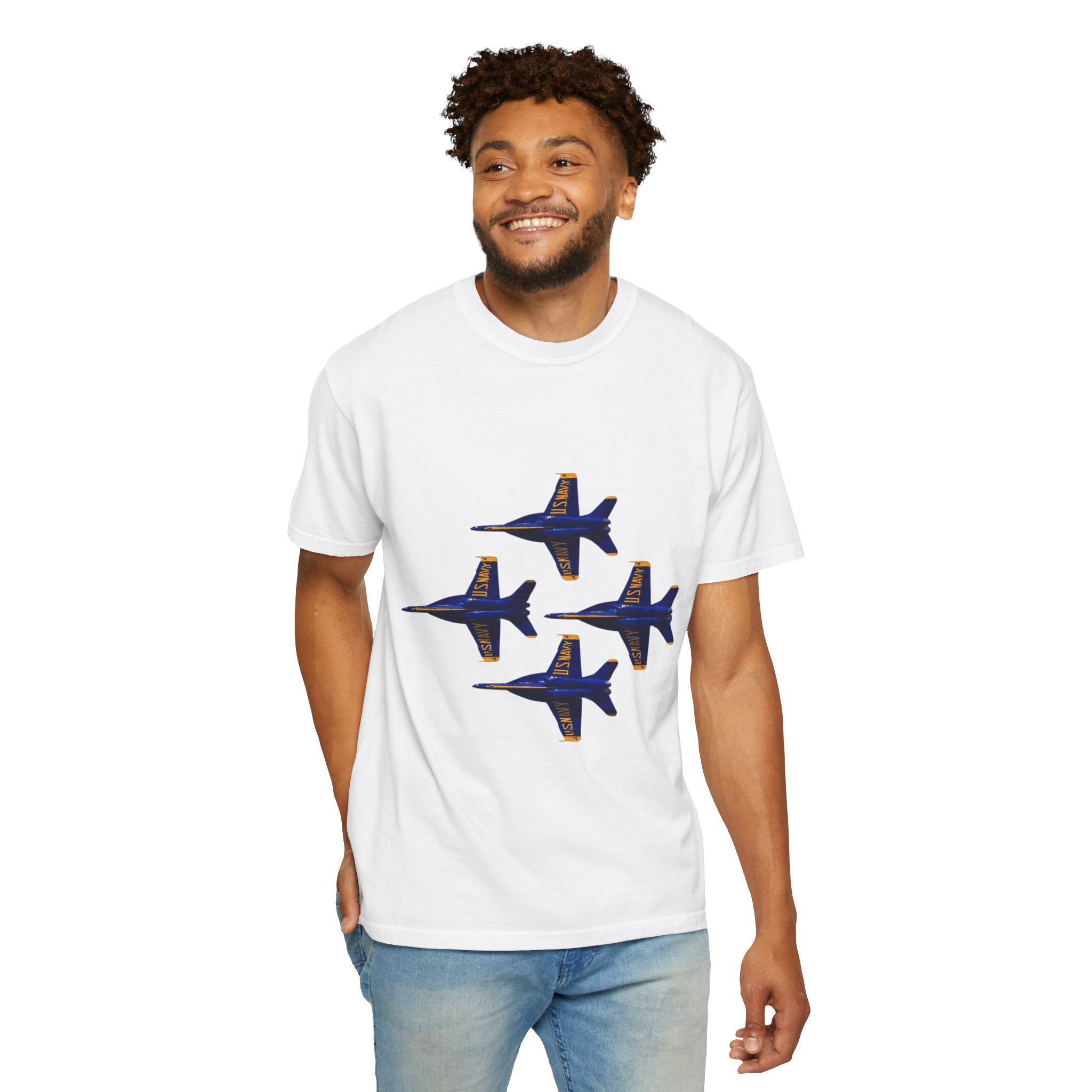 Unisex T-shirt Blue Angels Diamond 4 Front Logo - No Text